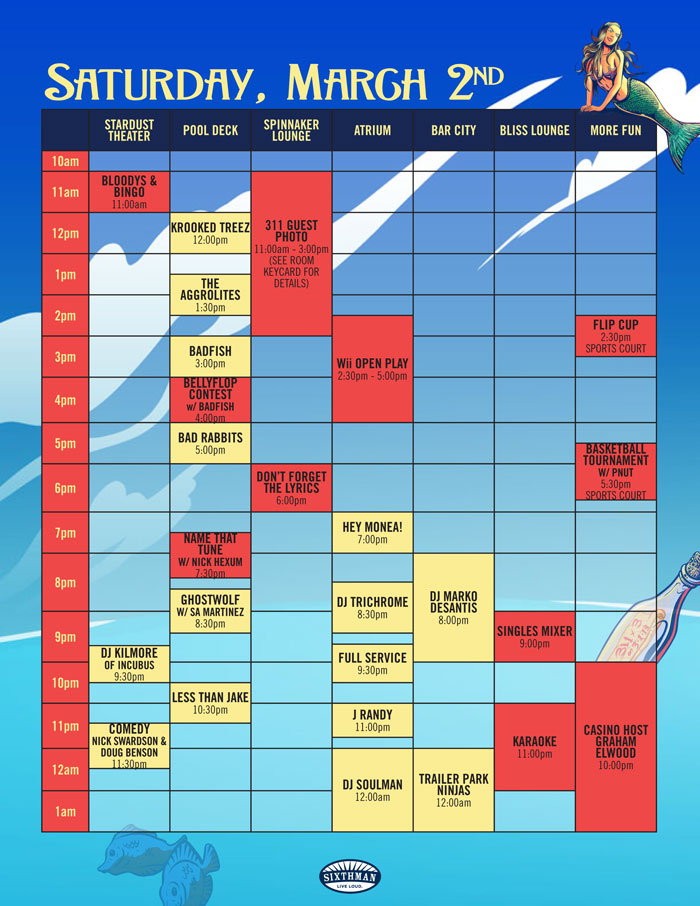 311 Caribbean Cruise