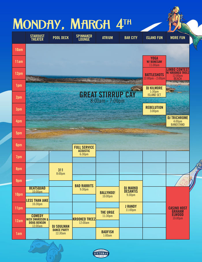 311 Caribbean Cruise