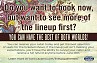 Lineup Guarantee