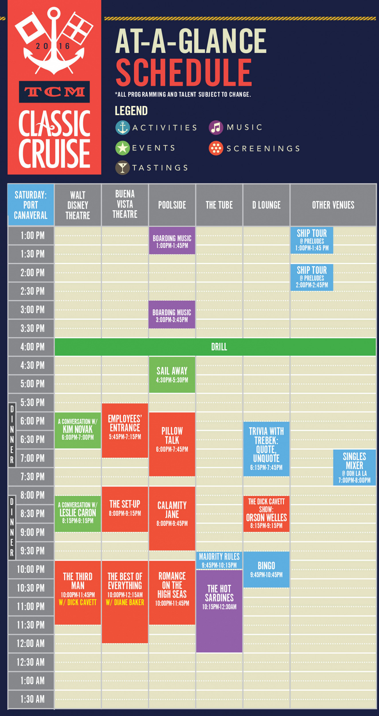 Schedule TCM Classic Cruise