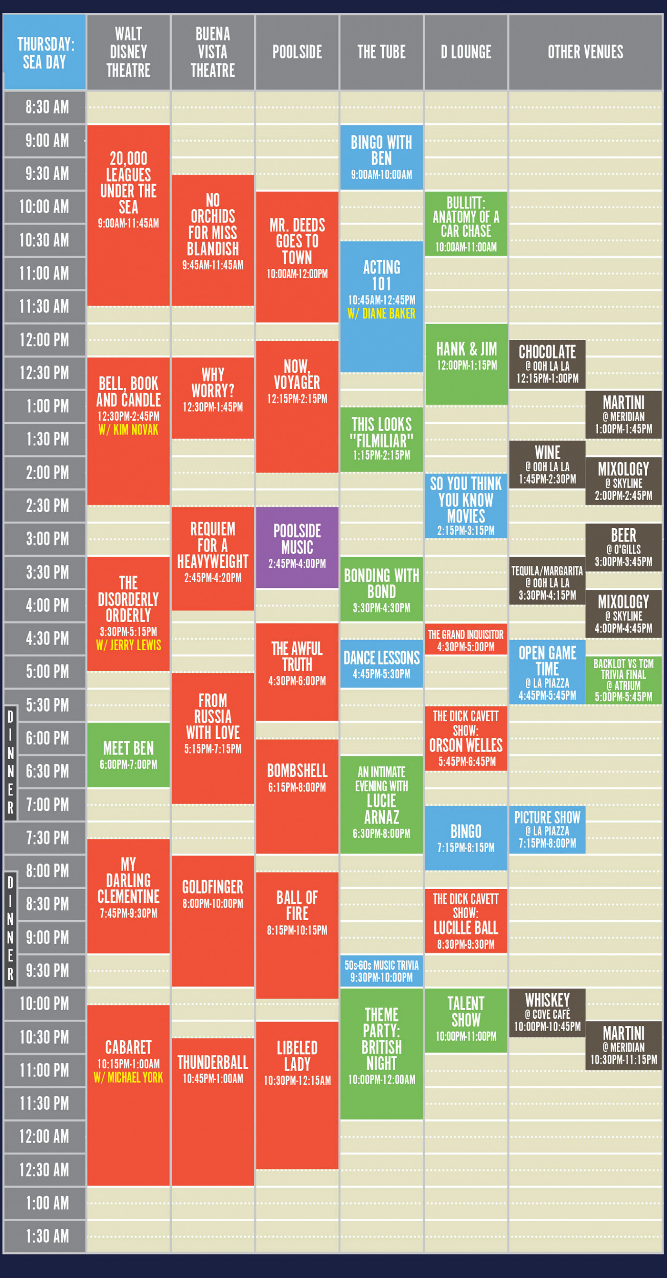 Schedule TCM Classic Cruise