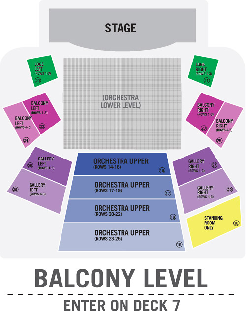 Balcony Level Seating Chart Balcony
